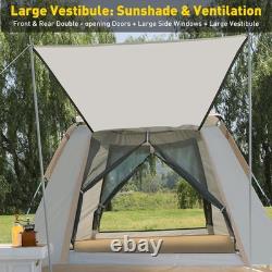 4-6 Person Large Tent Automatic Instant Double Layer Waterproof Outdoor Camping
