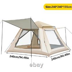 4-6 Person Large Tent Automatic Instant Double Layer Waterproof Outdoor Camping