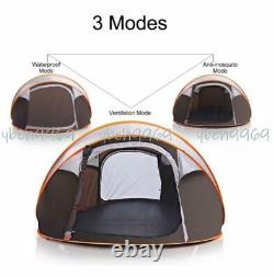 4-6 Person Pop Up Tent Waterproof Camping Tent Outdoor Hiking With Bike Tent