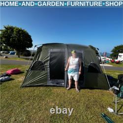 4-8 Person Family Camping Tent 2 Room Shelter with Mesh Windows for Hiking Outdoor