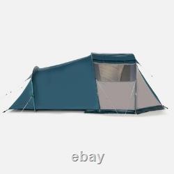 4 Man Tent Decathlon Arpenaz Fresh & Black Tunnel Camping Tent 2 Rooms NO POLES
