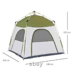 4 Person Automatic Camping Tent, Outdoor Pop Up Tent, Portable Backpack