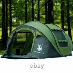 4 Person Automatic Pop Up Tent Waterproof Large Family Tent Outdoor