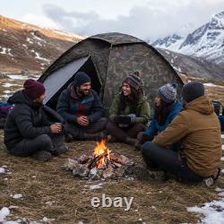 4 Person Camping Family Tent 200x200x150 cm Assorted Colours Outdoor Camping