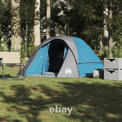 4 Person Camping Tent Cabin Waterproof Blue Festival Hiking Shelter Large