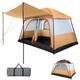 4 Person Family Camping Tent With Living Room & Bedroom Extra Large 30