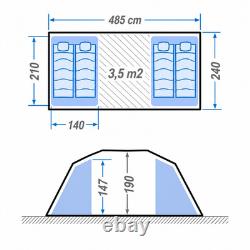 4 Person Family Tent Decathlon Arpenaz 4.2 2 Room Easy Pitch Camping Festival