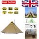 4 Person Lightweight Tipi Hot Tent With Stove Jack, 7'3 Standing Room, Olive