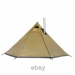 4 Persons 5lb Lightweight Tipi Hot Tents with Stove Jack, 7'3 Standing Room, Te