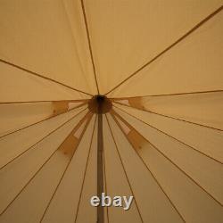 4 Season Bell Tent 7M Waterproof Large Family Cotton Canvas Glamping Tent Yurts