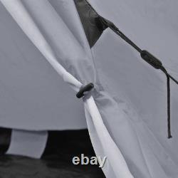 4-person Tent Grey Outdoor Instant Popup Sleep Shelter Camping Hiking vidaXL