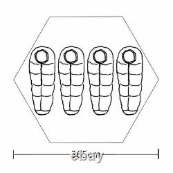 4-person Tent Grey Outdoor Instant Popup Sleep Shelter Camping Hiking vidaXL