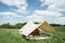 400 x 260cm large AWNING ONLY For 4m 5m 6m Bell Tent Canvas Canopy, shelter