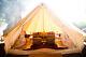 4m Beige Waterpoof Glamping Cotton Canvas Bell Tent Yurt British Tents 6-8person