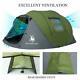 4person Waterproof Family Instant Pop Up Tent Breathable Outdoor Camping Hiking