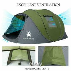 4Person Waterproof Family Instant Pop Up Tent Breathable Outdoor Camping Hiking
