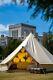4m Bell Tent, High Quality 320 Gsm With Zipped In Groundsheet