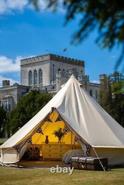 4m Bell Tent, High Quality 320 GSM with Zipped in Groundsheet