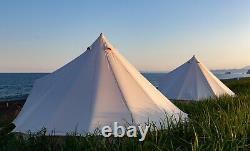 4m Bell Tent, High Quality 320 GSM with Zipped in Groundsheet
