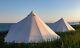 4m Pro Bell Tent, High Quality 320 Gsm With Stove Hole, Zipped In Groundsheet