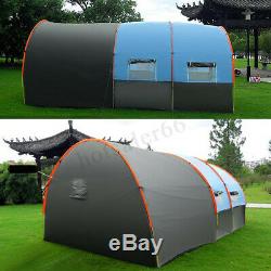 5-10 Person Use Large Outdoor Tunnel Tent Family Waterproof Mountaineering Party