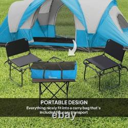 5-6 Man Camping Tent, Tunnel Tent, UV Protection 3000mm, Light Blue