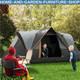5-6 Man Dome Camping Tent Tunnel Shelter Uv Protection 3000mm Waterproof Rating