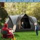 5-6 Man Dome Camping Tent Tunnel Shelter Uv Protection 3000mm Waterproof Rating