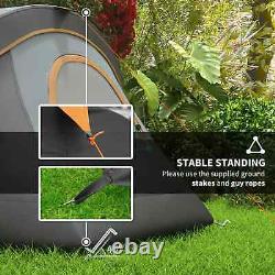 5-6 Man Dome Camping Tent Tunnel Shelter UV Protection 3000mm Waterproof Rating