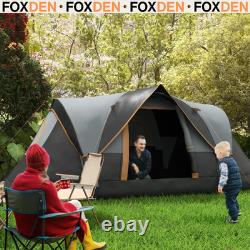 5 6 Man Dome Tent Family Air Vents Light Weight Windows Grey Lightweight FOXDEN