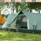 5 6 Man Dome Tent Green Air Vents Carry Bag Family Camping Shelter Window Foxden