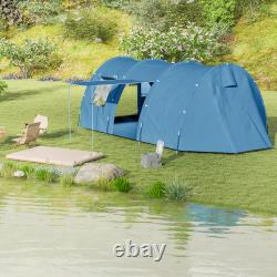 5-6 Man Family Tent Camping Tent with 2 Room, Floor and Carry Bag