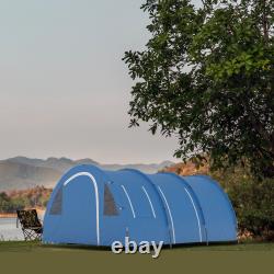 5-6 Man Family Tent Camping Tent with 2 Room, Floor and Carry Bag