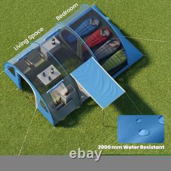 5-6 Man Family Tent Camping Tent with 2 Room, Floor and Carry Bag Refurbished