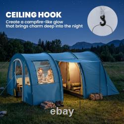 5-6 Man Family Tent Camping Tent with 2 Room, Floor and Carry Bag Refurbished