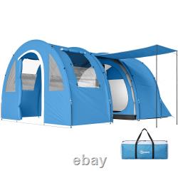 5-6 Man Family Tent Camping Tent with 2 Room, Floor and Carry Bag Refurbished