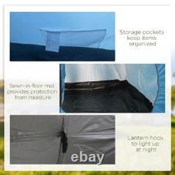 5-6 Man Family Tent Camping Tent with Two Room, Floor & Carry Bag