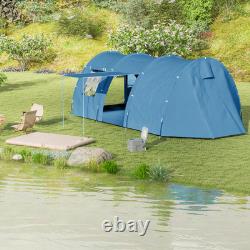 5-6 Man Family Tent Camping Tent with Two Room, Floor and Carry Bag