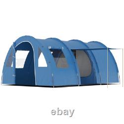 5-6 Man Family Tent Camping Tent with Two Room, Floor and Carry Bag