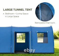 5-6 Man Family Tent Camping Tent with two Room, Floor and Carry Bag