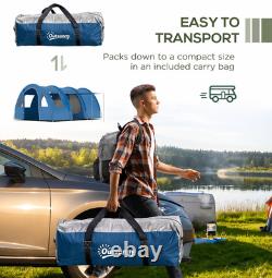 5-6 Man Family Tent Camping Tent with two Room, Floor and Carry Bag