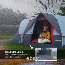 5-6 Man Large Camping Tent One Room Waterproof Family Outdoor Hiking Festival