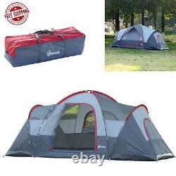 5/6 Person Lightweight Camping Tent Blue Storage Compartments Family Outdoor NEW