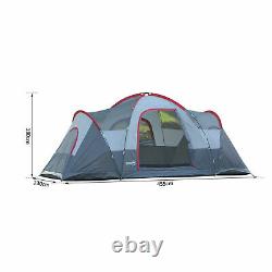 5/6 Person Lightweight Camping Tent Blue Storage Compartments Family Outdoor NEW