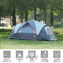 5/6 Person Lightweight Camping Tent Blue Storage Compartments Family Outdoor NEW