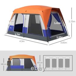 5-7 Man Large Camping Tent Waterproof Rainfly Family Outdoor Travel