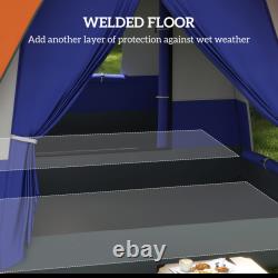 5-7 Man Large Camping Tent Waterproof Rainfly Family Outdoor Travel