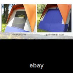 5-7 Man Large Camping Tent Waterproof Rainfly Family Outdoor Travel