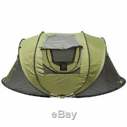 5-8 People Large Automatic Camping Tent Windproof Waterproof Pop Up Family