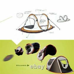 5-8 Person Automatic Pop Up Waterproof Hiking Camping Tent Double-layer Large UK